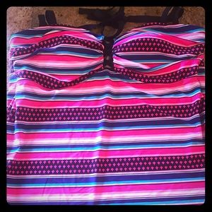 NWT Cacique Swim Top, sz 22, halter style